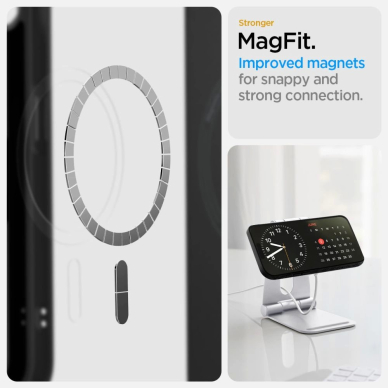 Spigen Liquid Air Mag MagSafe iPhone 16e Dėklas - Matinis Juodas 11