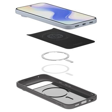 Google Pixel 10 / 10 Pro dėklas Spigen Liquid Air, MagSafe – pilkas 9