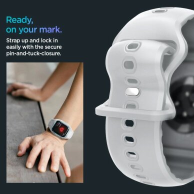 Apple Watch 10 46mm Spigen Liquid Air Pro dirželis – pilkas 14 Apple Watch 10 46mm Spigen Liquid Air Pro dirželis – pilkas 14