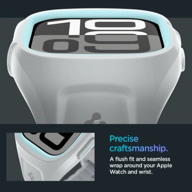 Apple Watch 10 46mm Spigen Liquid Air Pro dirželis – pilkas 15