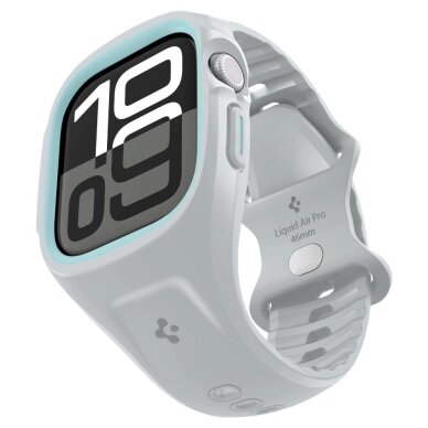 Apple Watch 10 46mm Spigen Liquid Air Pro dirželis – pilkas 9