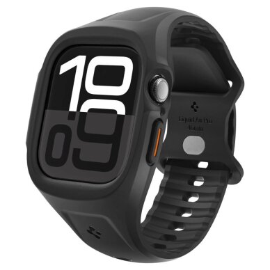 Apple Watch 46mm Spigen Liquid Air Pro dirželis – matinės juodos spalvos Apple Watch 46mm Spigen Liquid Air Pro dirželis – matinės juodos spalvos