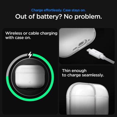 AirPods Pro 3 Spigen Liquid Crystal dėklas – skaidrus 10