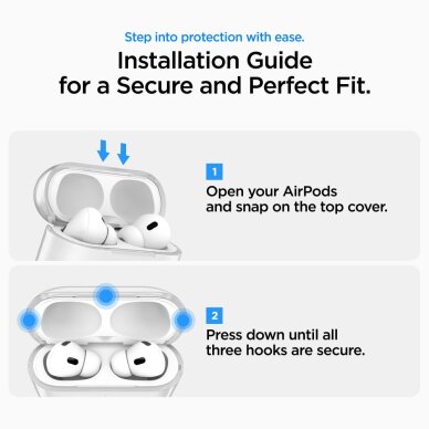 AirPods Pro 3 Spigen Liquid Crystal dėklas – skaidrus 13 AirPods Pro 3 Spigen Liquid Crystal dėklas – skaidrus 13