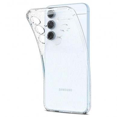 Dėklas Spigen Liquid Crystal case for Samsung Galaxy A55 5G - Permatomas Blizgus 10