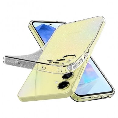 Dėklas Spigen Liquid Crystal case for Samsung Galaxy A55 5G - Permatomas Blizgus 15