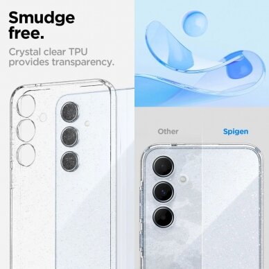 Dėklas Spigen Liquid Crystal case for Samsung Galaxy A55 5G - Permatomas Blizgus 21