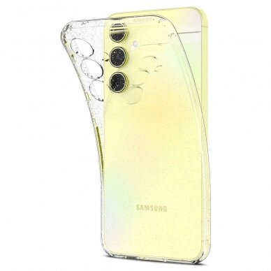 Dėklas Spigen Liquid Crystal case for Samsung Galaxy A55 5G - Permatomas Blizgus 9
