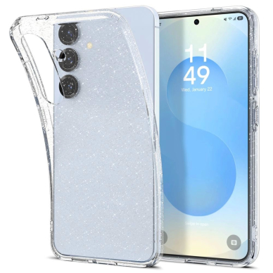 Spigen Liquid Crystal dėklas Samsung Galaxy S25 - permatomas su blizgučiais