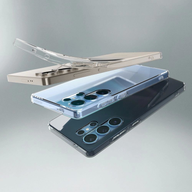 Spigen Liquid Crystal dėklas Samsung Galaxy S25 Ultra - permatomas su blizgučiais 10