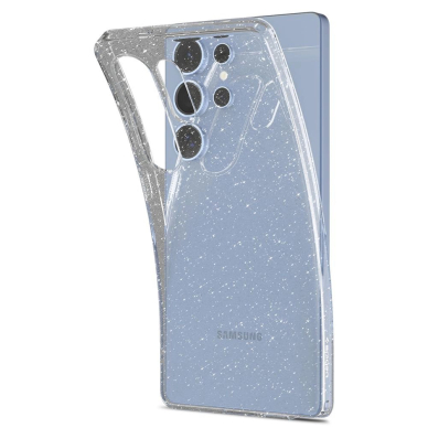 Spigen Liquid Crystal dėklas Samsung Galaxy S25 Ultra - permatomas su blizgučiais 6