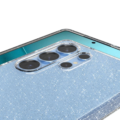 Spigen Liquid Crystal dėklas Samsung Galaxy S25 Ultra - permatomas su blizgučiais 8