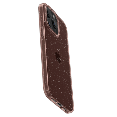 Apsauginis silikono dėklas Spigen Liquid Crystal Glitter, rose quartz - iPhone 15 Pro 3 Apsauginis silikono dėklas Spigen Liquid Crystal Glitter, rose quartz - iPhone 15 Pro 3