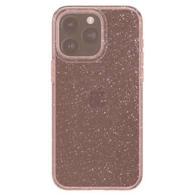 Apsauginis silikono dėklas Spigen Liquid Crystal Glitter, rose quartz - iPhone 15 Pro 8 Apsauginis silikono dėklas Spigen Liquid Crystal Glitter, rose quartz - iPhone 15 Pro 8