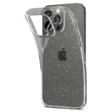 Dėklas Spigen Liquid Crystal iPhone 14 Pro Max blizgantis skaidrus 4