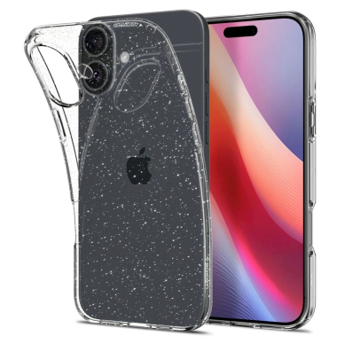 Spigen Liquid Crystal iPhone 16 Case - Clear Glitter Spigen Liquid Crystal iPhone 16 Case - Clear Glitter