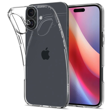 Spigen Liquid Crystal iPhone 16 Dėklas - Permatomas