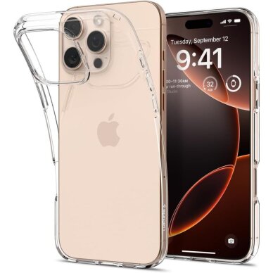 iPhone 16 Pro dėklas Spigen Liquid Crystal – skaidrus iPhone 16 Pro dėklas Spigen Liquid Crystal – skaidrus