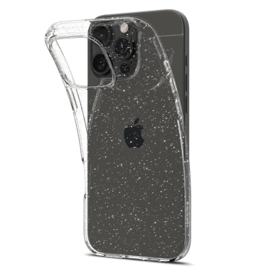Spigen Liquid Crystal iPhone 16 Pro Dėklas - Permatomas Glitter 1 Spigen Liquid Crystal iPhone 16 Pro Dėklas - Permatomas Glitter 1