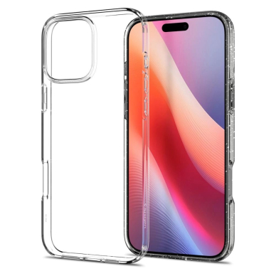 Spigen Liquid Crystal iPhone 16 Pro Max Dėklas - Permatomas Glitter 4