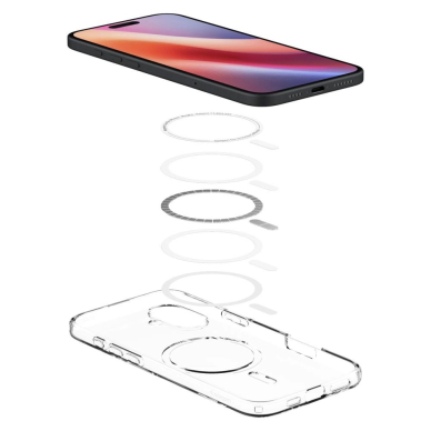 Spigen Liquid Crystal Mag Dėklas with MagSafe skirtas iPhone 16 - Permatomas 4
