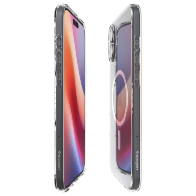 Spigen Liquid Crystal Mag Dėklas with MagSafe skirtas iPhone 16 - Permatomas 5