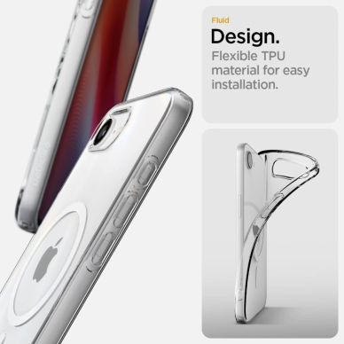 Spigen Liquid Crystal Mag MagSafe iPhone 16e Dėklas - Permatomas 10