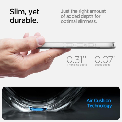 Spigen Liquid Crystal Mag MagSafe iPhone 16e Dėklas - Permatomas 13