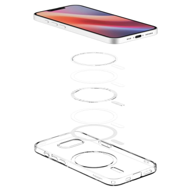 Spigen Liquid Crystal Mag MagSafe iPhone 16e Dėklas - Permatomas 7