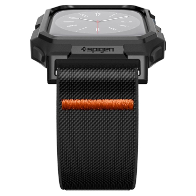 Apple Watch 4 / 5 / 6 / 7 / 8 / 9 / SE (44 / 45 mm) Spigen Lite Fit Pro dėklas-dirželis – matinės juodos spalvos 5