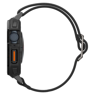 Apple Watch 4 / 5 / 6 / 7 / 8 / 9 / SE (44 / 45 mm) Spigen Lite Fit Pro dėklas-dirželis – matinės juodos spalvos 6