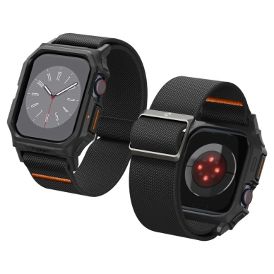Apple Watch 10 42mm Spigen Lite Fit „PRO“ dirželis – juodas 8