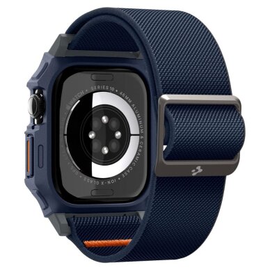 Apple Watch 10 46mm Spigen Lite Fit „Pro“ dirželis – tamsiai mėlynas 8