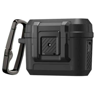 AirPods Pro 3 Spigen Lock Fit dėklas – juodas AirPods Pro 3 Spigen Lock Fit dėklas – juodas