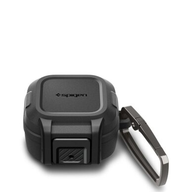 Samsung Galaxy Buds 4 / 4 Pro Spigen Lock Fit dėklas – matinė juoda 1 Samsung Galaxy Buds 4 / 4 Pro Spigen Lock Fit dėklas – matinė juoda 1