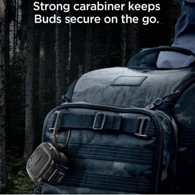 Samsung Galaxy Buds 4 / 4 Pro Spigen Lock Fit dėklas – matinė juoda 7 Samsung Galaxy Buds 4 / 4 Pro Spigen Lock Fit dėklas – matinė juoda 7