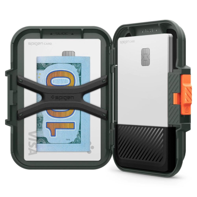 iPhone 16 – Spigen Lock Fit MagSafe Card dėklas - Žalias 12 iPhone 16 – Spigen Lock Fit MagSafe Card dėklas - Žalias 12