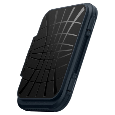 iPhone 16 – Spigen Lock Fit MagSafe Card dėklas - Tamsiai mėlynas 10