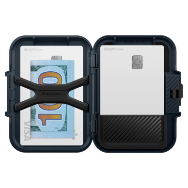 iPhone 16 – Spigen Lock Fit MagSafe Card dėklas - Tamsiai mėlynas 8