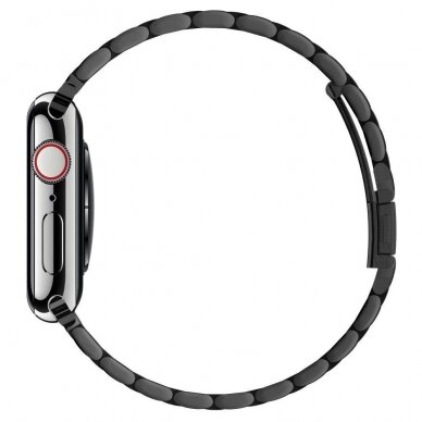 Aukštos Kokybės Dirželis Spigen Modern Fit Band Apple Watch 1/2/3/4/5/6 (42/44Mm) Juodas 3 Aukštos Kokybės Dirželis Spigen Modern Fit Band Apple Watch 1/2/3/4/5/6 (42/44Mm) Juodas 3