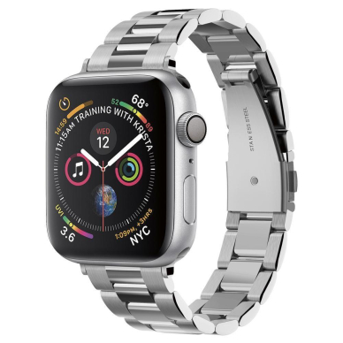 Spigen Modern Fit Bir dirželis Apple Watch 1/2/3/4/5/6 (38/40mm) Sidabrinis Spigen Modern Fit Bir dirželis Apple Watch 1/2/3/4/5/6 (38/40mm) Sidabrinis