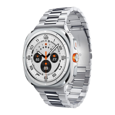 Samsung Galaxy Watch Ultra 47mm Spigen Modern Fit Band apyrankė – sidabrinė 1
