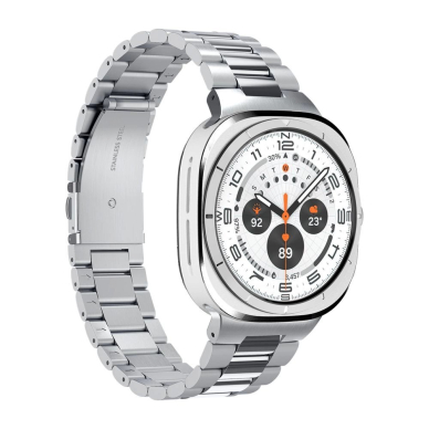 Samsung Galaxy Watch Ultra 47mm Spigen Modern Fit Band apyrankė – sidabrinė 5