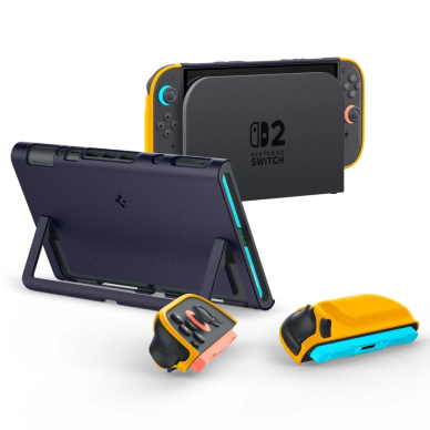 Nintendo Switch 2 – Spigen Nano Pop dėklas - Tamsiai mėlynas ir geltonas 15