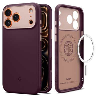 iPhone 17 Pro Max Spigen Nano Pop Mag MagSafe dėklas – burgundiškas