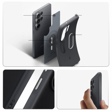 Samsung Galaxy S26 Ultra Spigen Nano Pop Mag MagSafe dėklas – juodas 14 Samsung Galaxy S26 Ultra Spigen Nano Pop Mag MagSafe dėklas – juodas 14