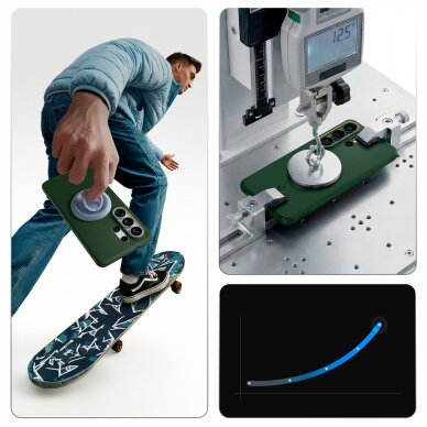 Samsung Galaxy S26 Ultra Spigen Nano Pop Mag MagSafe dėklas – žalias 13 Samsung Galaxy S26 Ultra Spigen Nano Pop Mag MagSafe dėklas – žalias 13