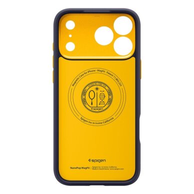 iPhone 17 Pro Spigen Nano Pop MagSafe dėklas – tamsiai mėlynas 3