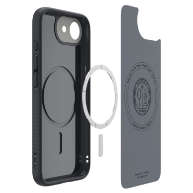 Spigen Nano Pop MagSafe iPhone 16e Dėklas - Matinis Juodas 5