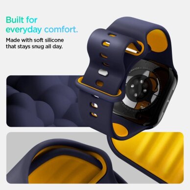 Apple Watch 40/41/42 mm Spigen Nano Pop dirželis – tamsiai mėlynas ir oranžinis 10 Apple Watch 40/41/42 mm Spigen Nano Pop dirželis – tamsiai mėlynas ir oranžinis 10